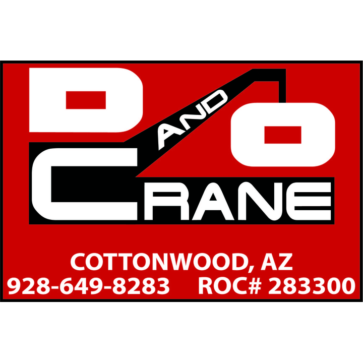 D&O Crane company logo with contact number and Cottonwood AZ location.