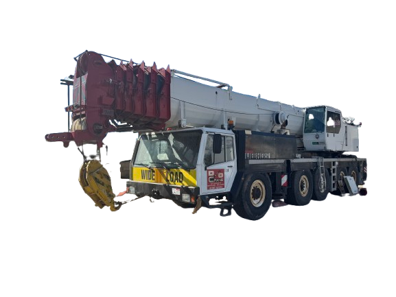 D&O Crane 175-Ton Liebherr All-Terrain Crane White 175-ton Liebherr all-terrain crane operated by D&O Crane